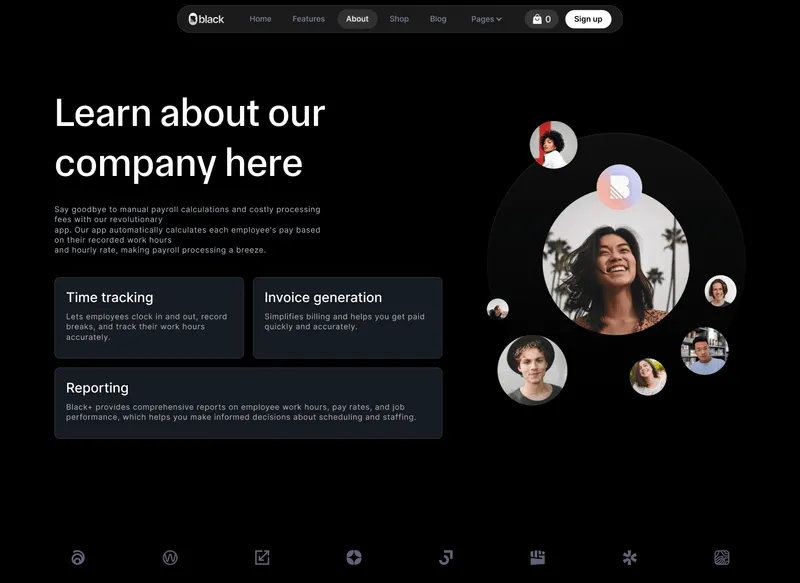 App Webflow Template -
Black Zero - Created by Wedoflow.com and Azwedo.com