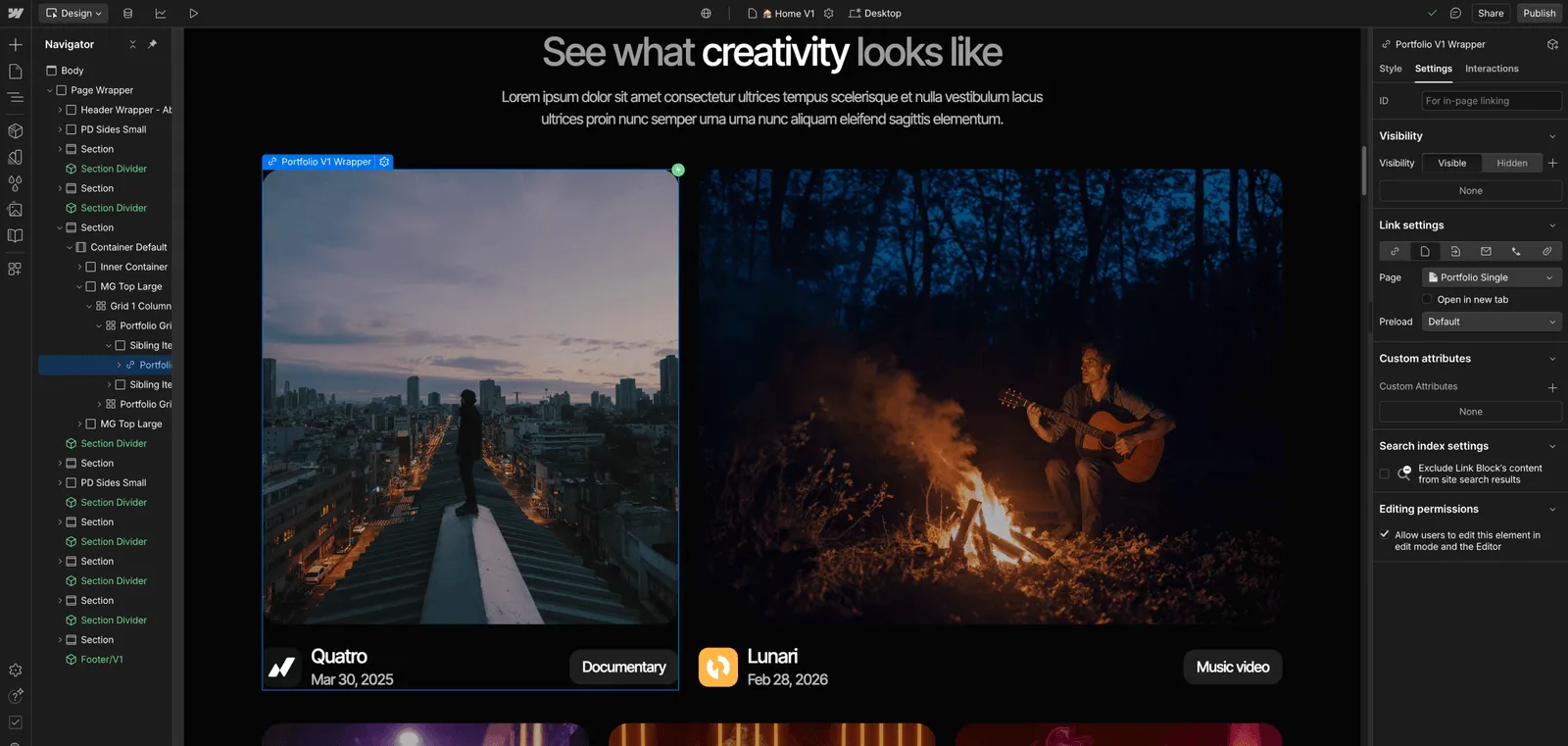 Static Content - Cinemaflow Webflow Template