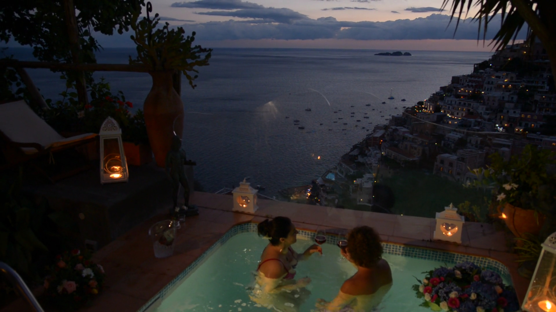 Elegant suite detail at Villa Fiorentino, a relaxing base for exploring Furore and the Amalfi Coast