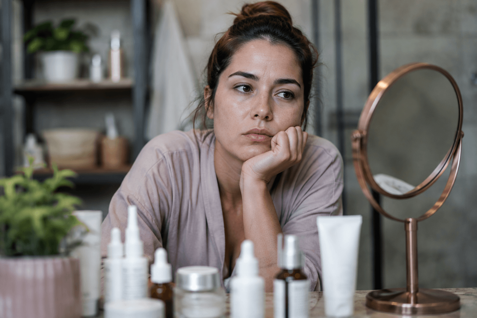 Esthetician performing a facial treatment for dull, dehydrated skin at a med spa in Cary, North Carolina