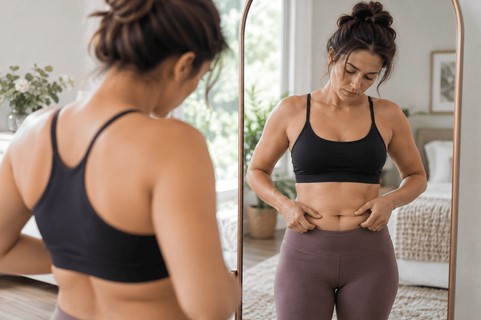 Body contouring treatment for loose skin and stubborn fat at a med spa in Cary, North Carolina