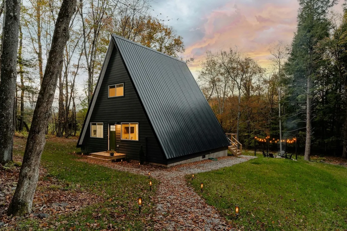 Beautiful cabin in the woods
