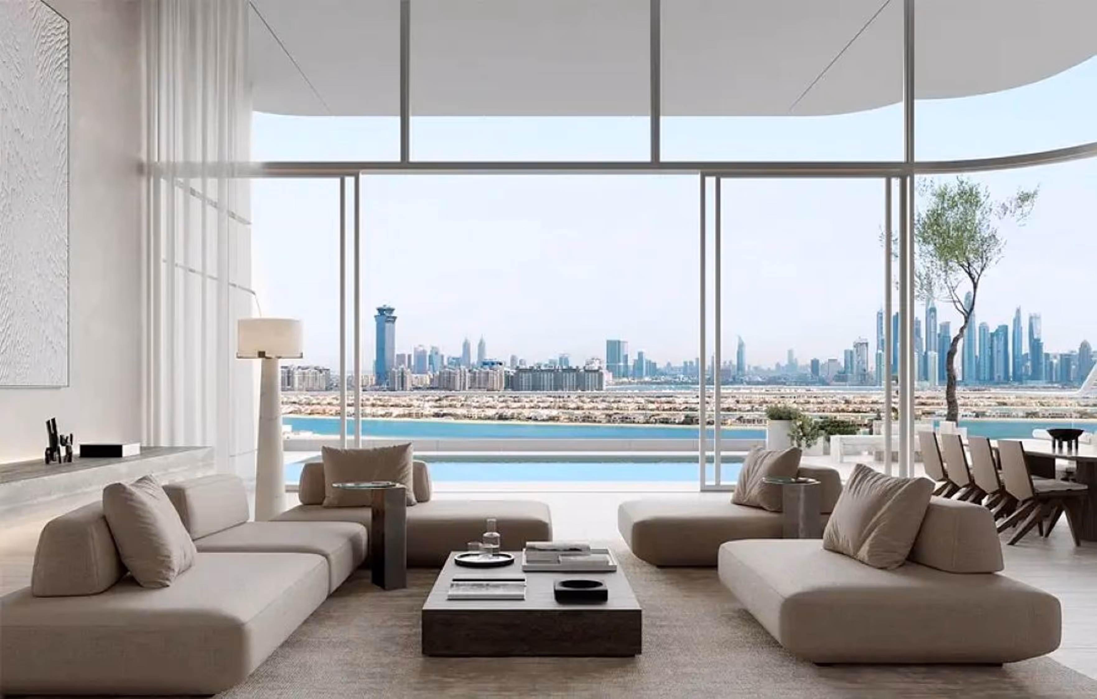 A refined residence rises above the water, where light, space, and horizon converge.