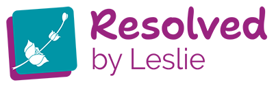 Logo: Resolved by Leslie