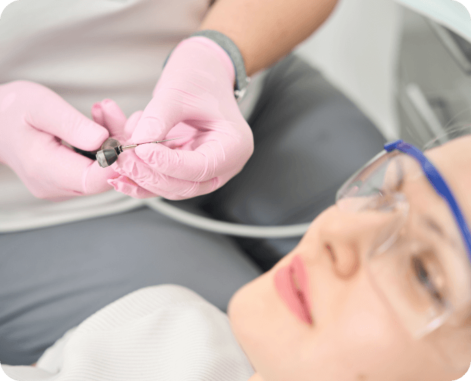 Composite filling dental procedure in Calgary