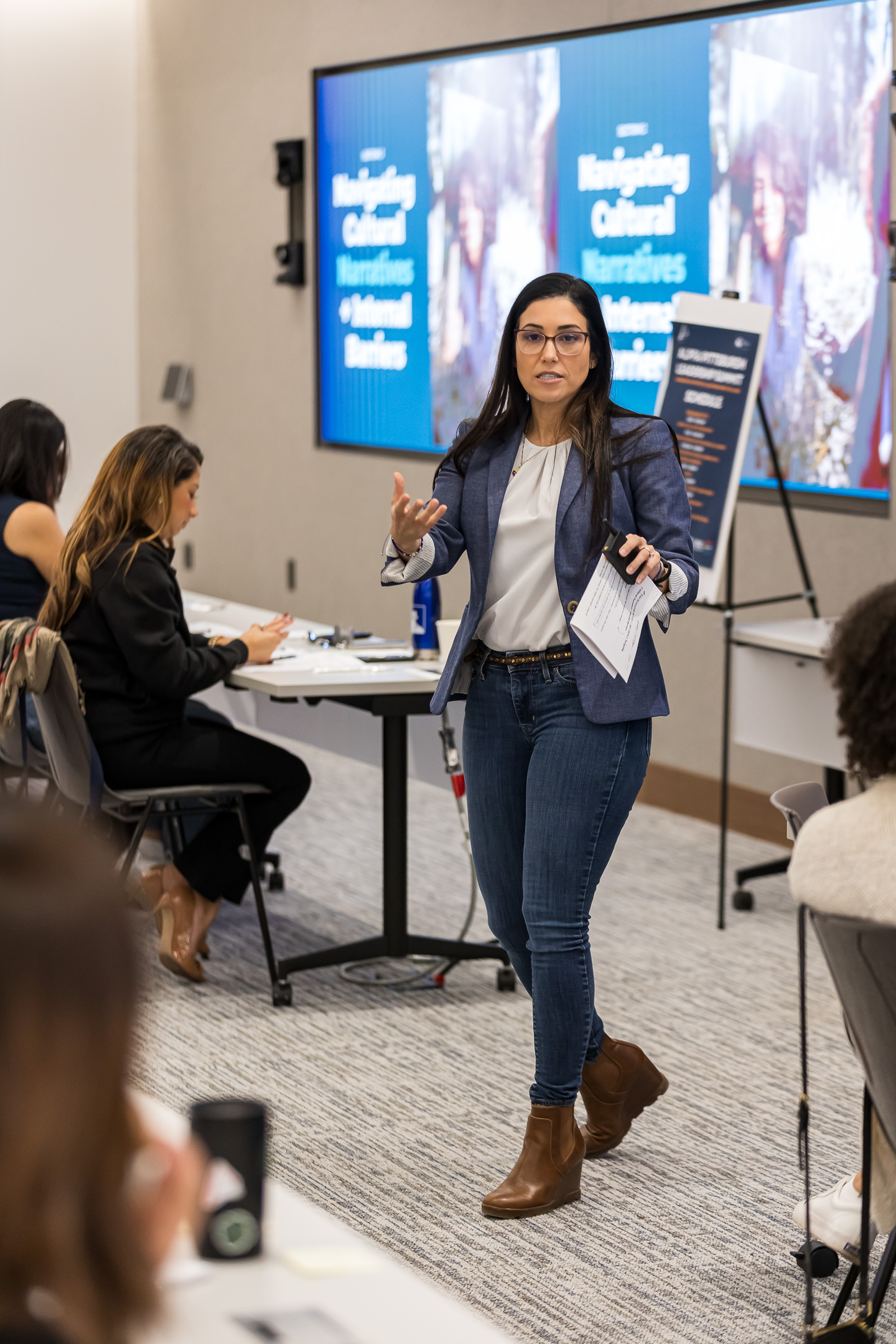 Nayli Russo Long during a Russo Leadership session