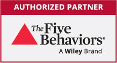 The Five Behaviors Authorized Partner badge