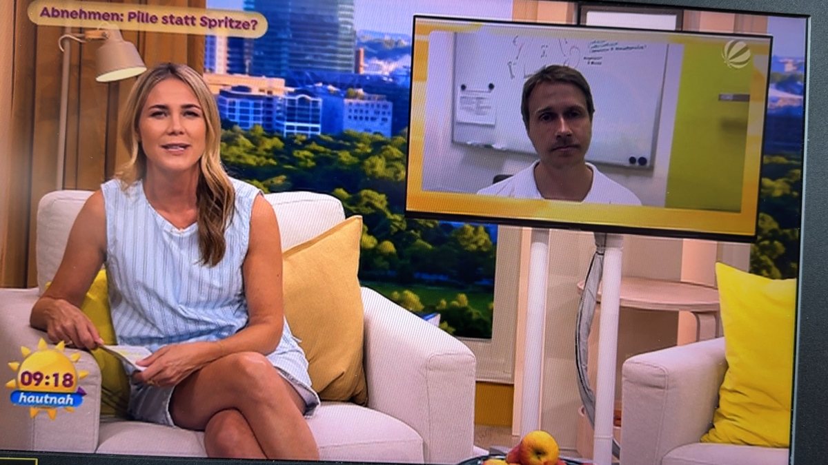 Tim Hollstein im SAT.1 Frühstücksfernsehen zur Abnehmpille