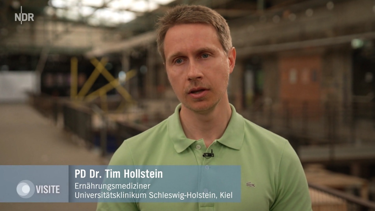 Tim Hollstein in der NDR Visite Sendung zu Getränken bei Hitze