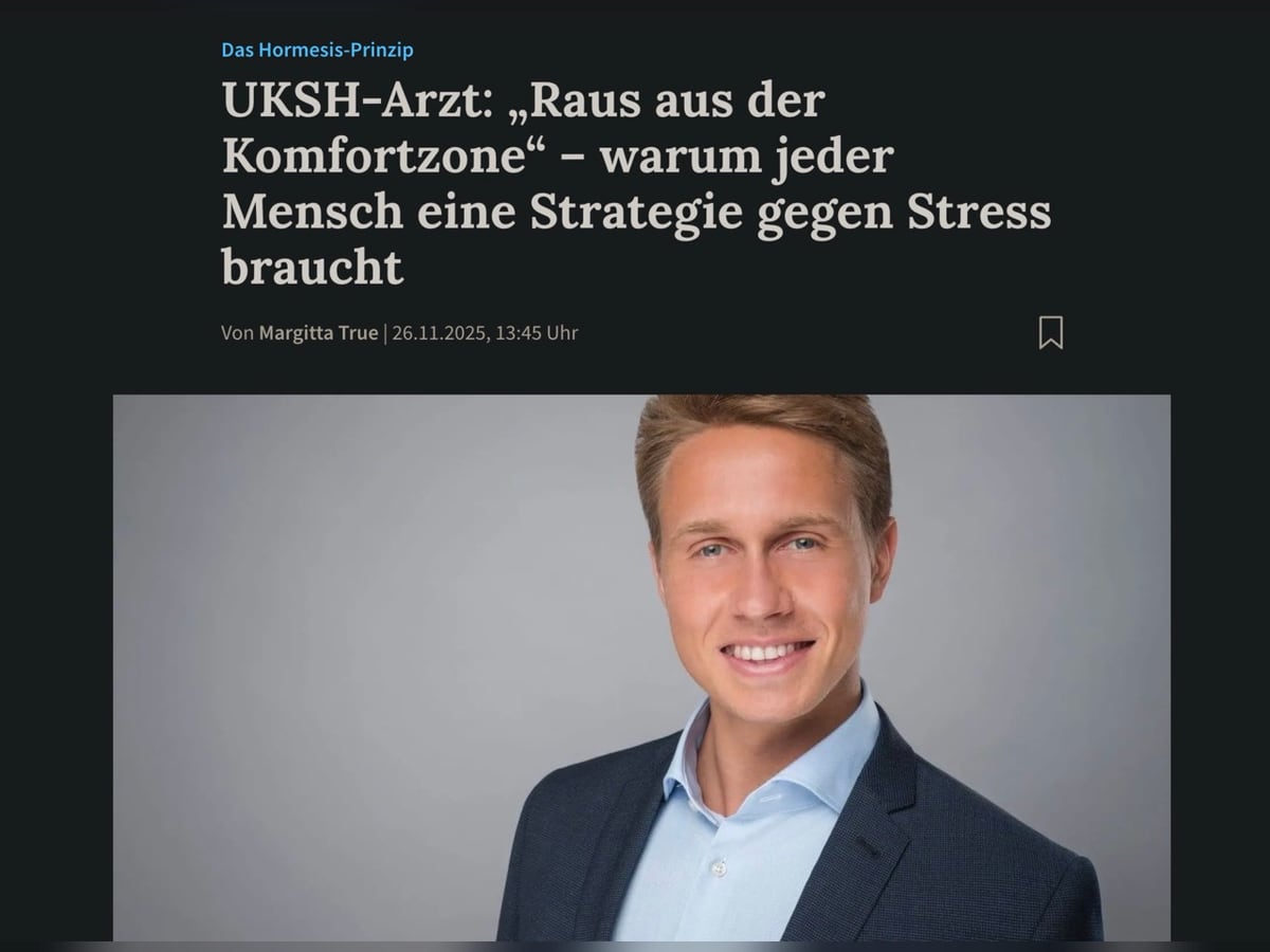 Hormesis-Prinzip: Kieler Arzt erklärt, wie Stress positiv wirk