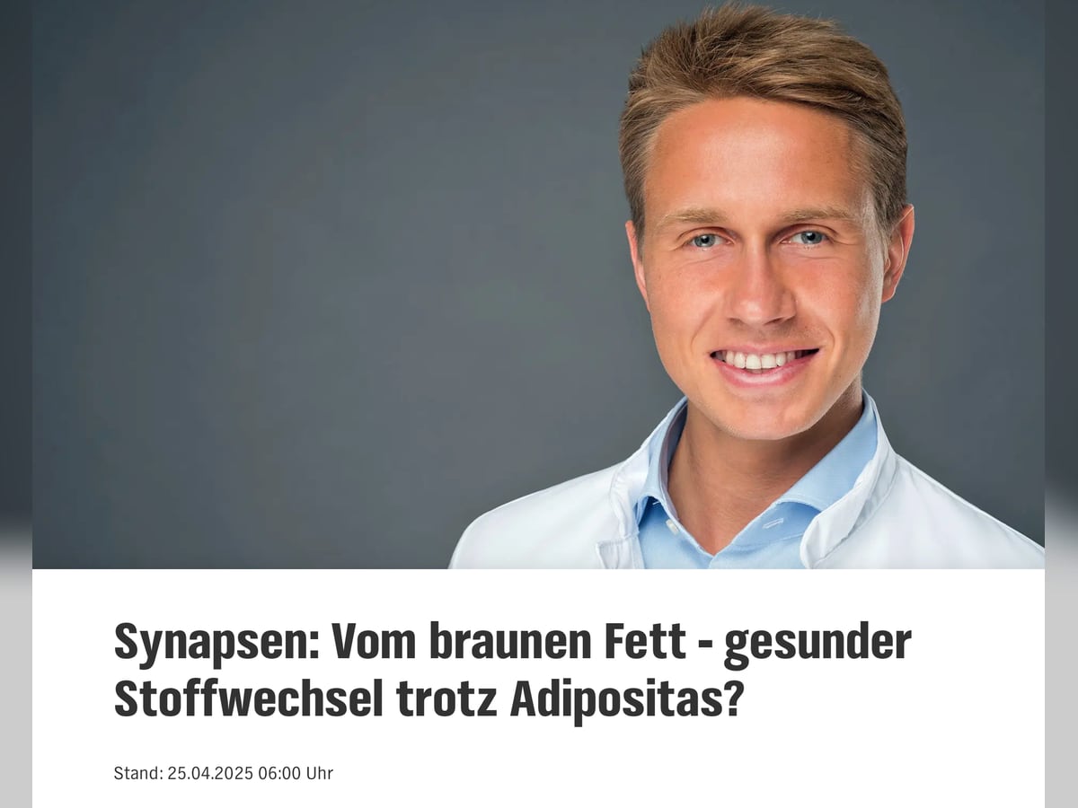NDR Synapsen Podcast: Vom braunen Fett – Gesunder Stoffwechsel trotz Adipositas?