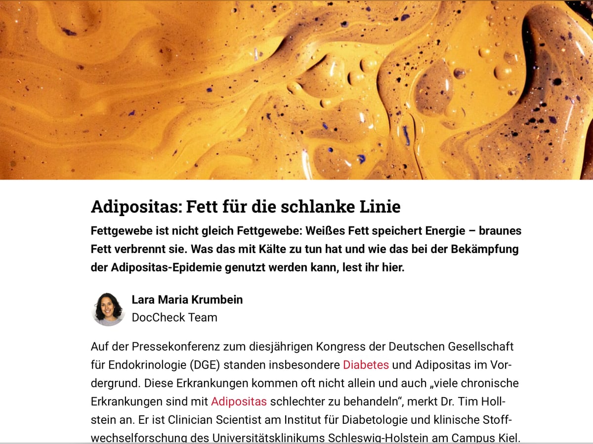 Adipositas – Fett für die schlanke Linie