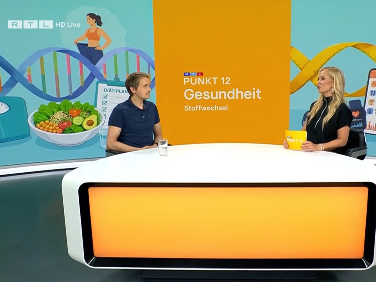 Dr. Tim Hollstein bei RTL Punkt 12 zum Thema Stoffwechsel