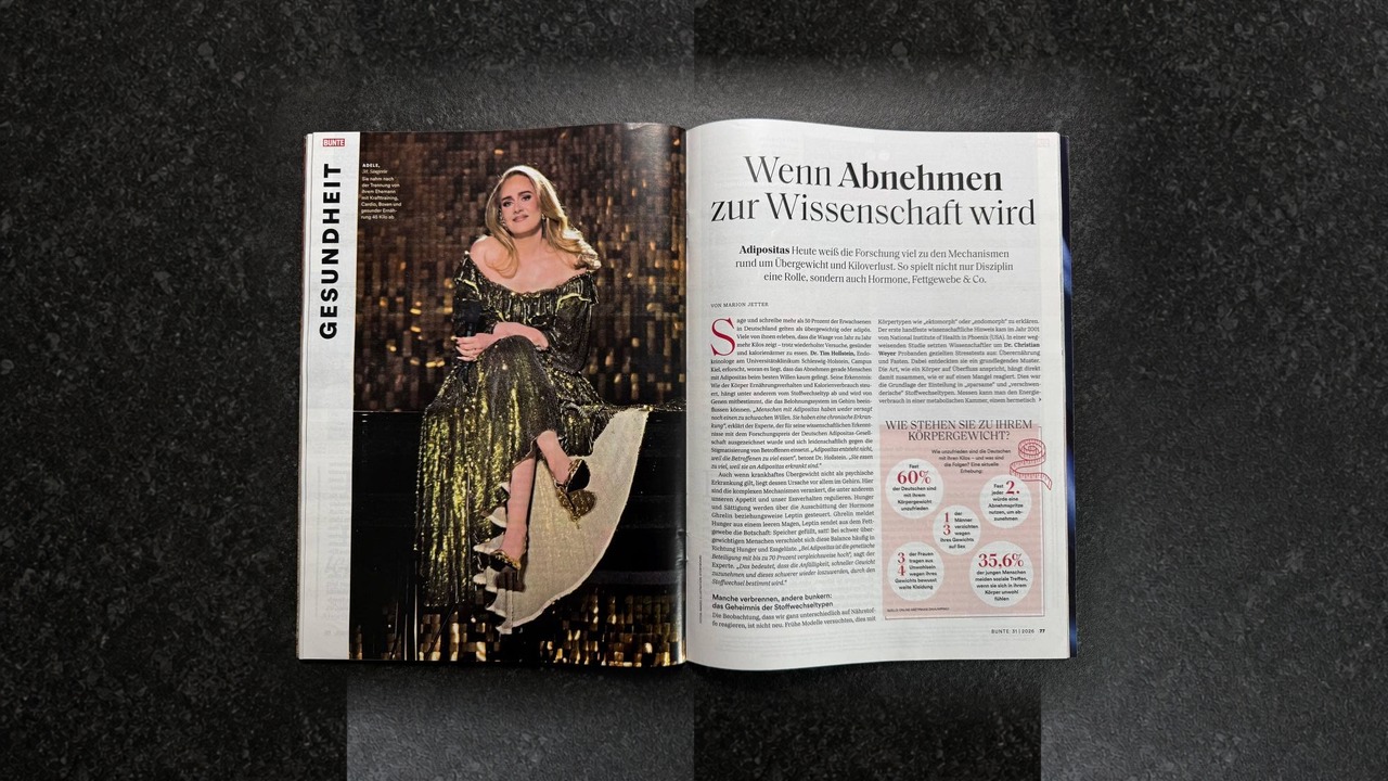 BUNTE 31/2026 Artikel Wenn Abnehmen zur Wissenschaft wird
