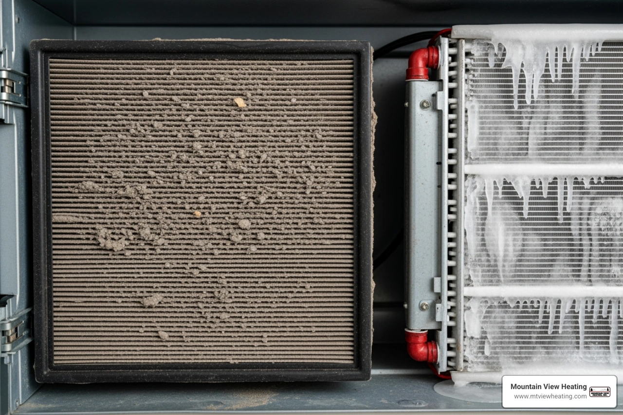 How Dirty Filters Cause Frozen Evaporator Coils