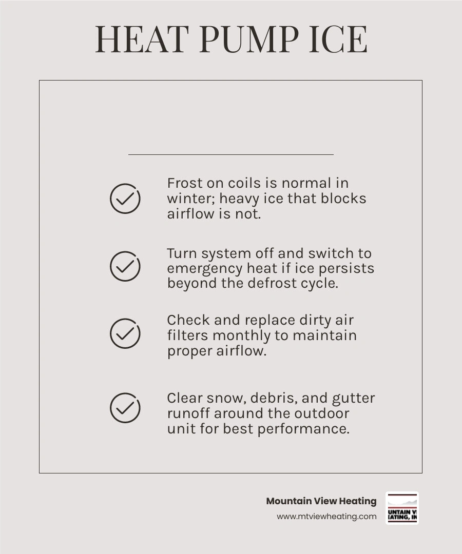 Heat pump ice buildup causes and what to do - defrost cycle infographic infographic Heat pump ice buildup causes and what to do - defrost cycle infographic infographic