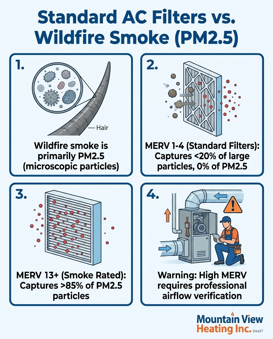Standard AC Filters vs. Wildfire Smoke (PM2.5)