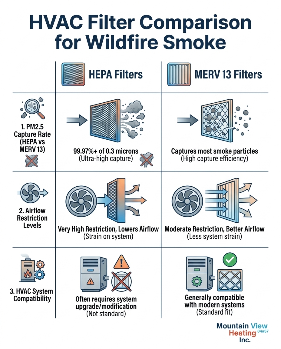 HVAC Filter Comparison for Wildfire Smoke
