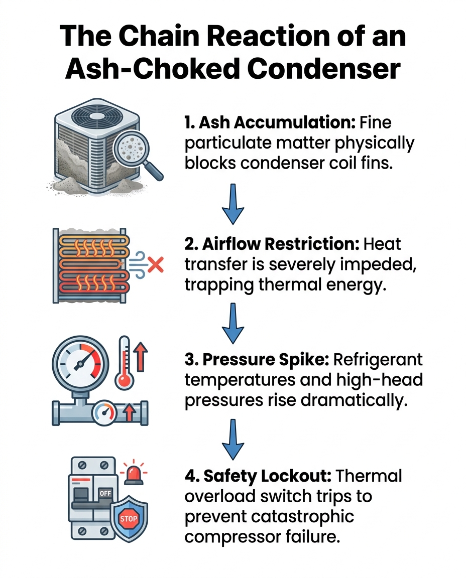 The Chain Reaction of an Ash-Choked Condenser