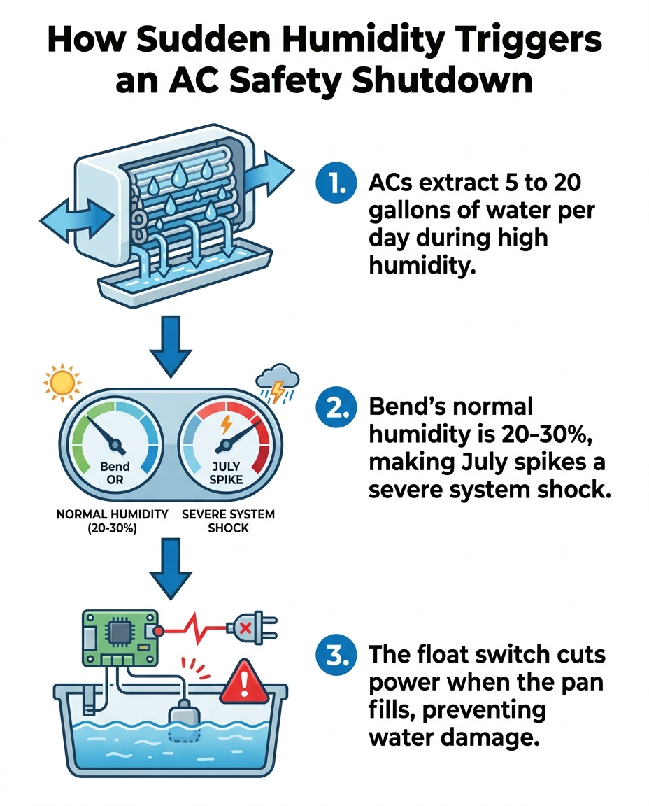 How Sudden Humidity Triggers an AC Safety Shutdown