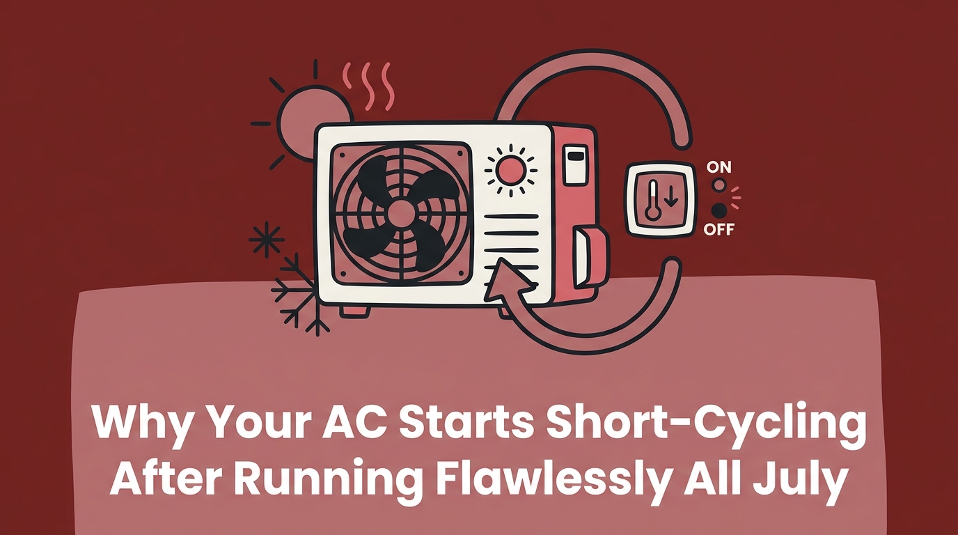 Why Your AC Starts Short-Cycling After Running Flawlessly All July