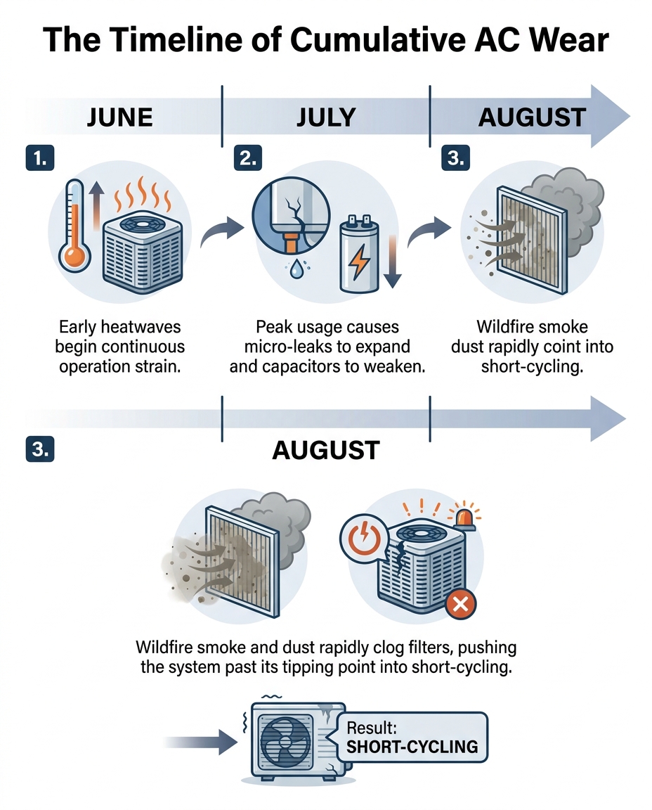 The Timeline of Cumulative AC Wear