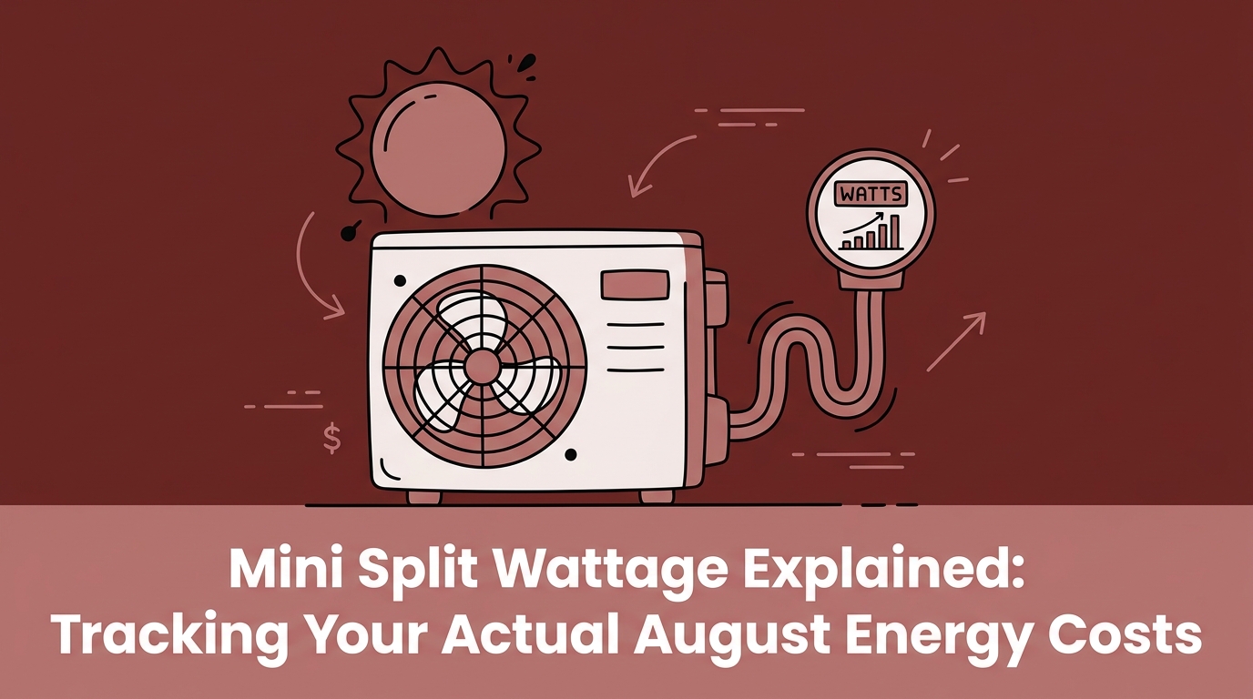 Mini Split Wattage Explained: Tracking Your Actual August Energy Costs