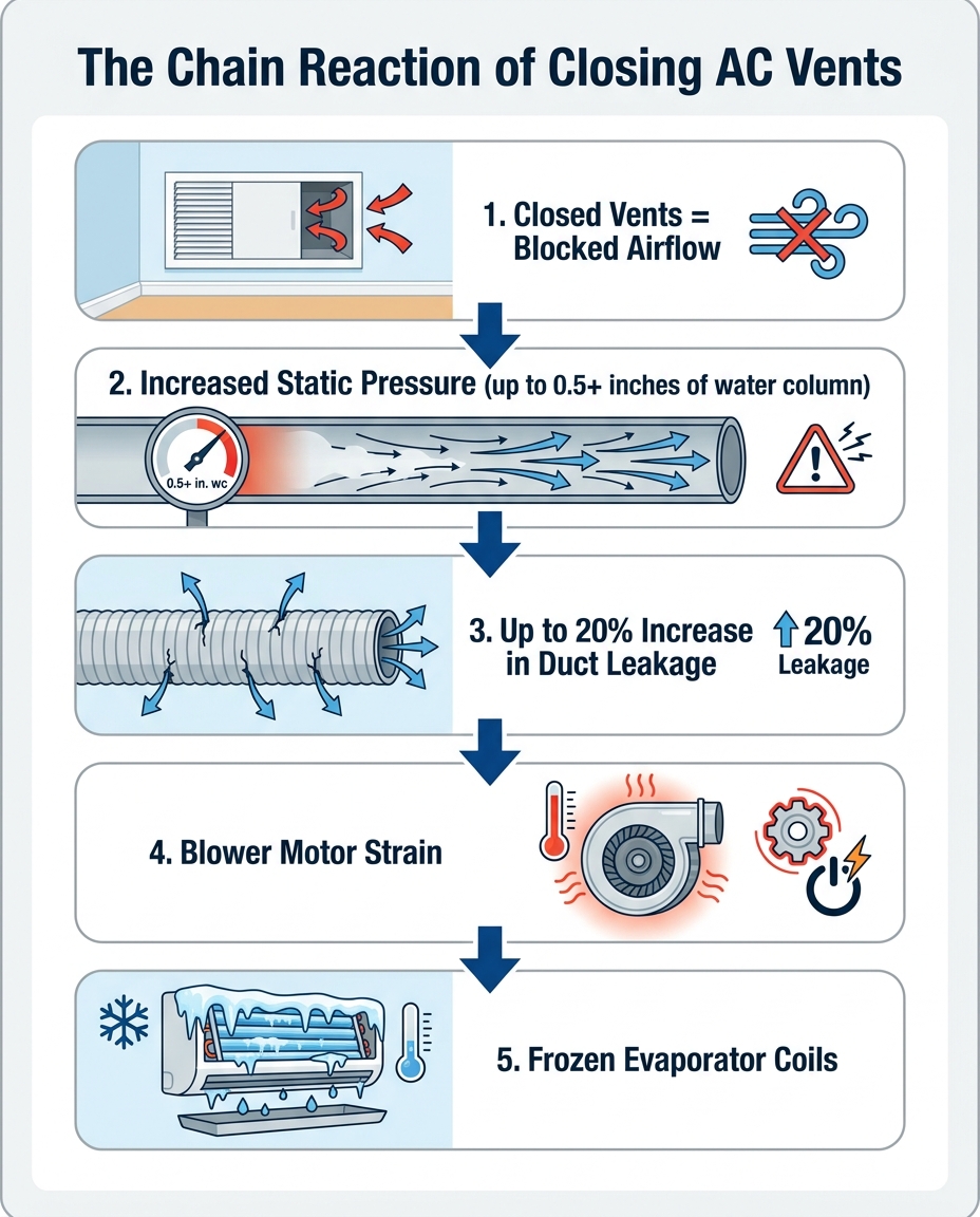 The Chain Reaction of Closing AC Vents