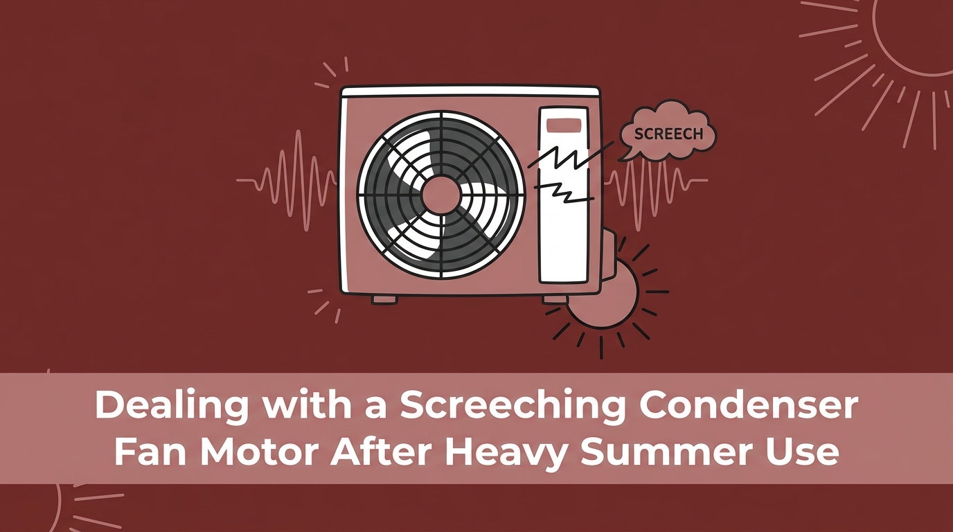 Dealing with a Screeching Condenser Fan Motor After Heavy Summer Use
