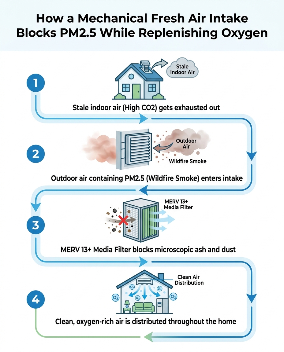 How a Mechanical Fresh Air Intake Blocks PM2.5 While Replenishing Oxygen