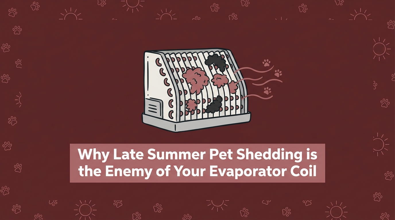 Why Late Summer Pet Shedding is the Enemy of Your Evaporator Coil