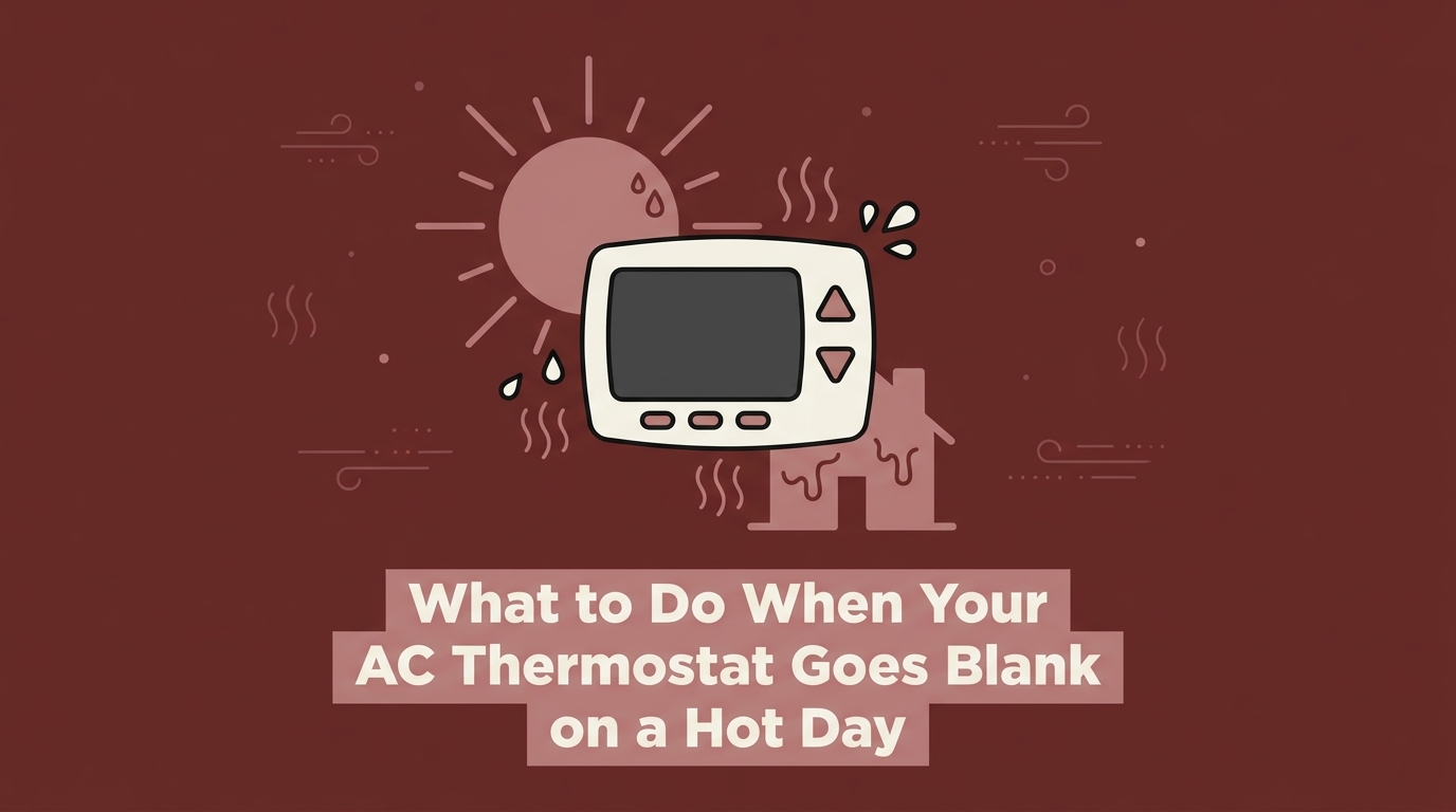 What to Do When Your AC Thermostat Goes Blank on a Hot Day