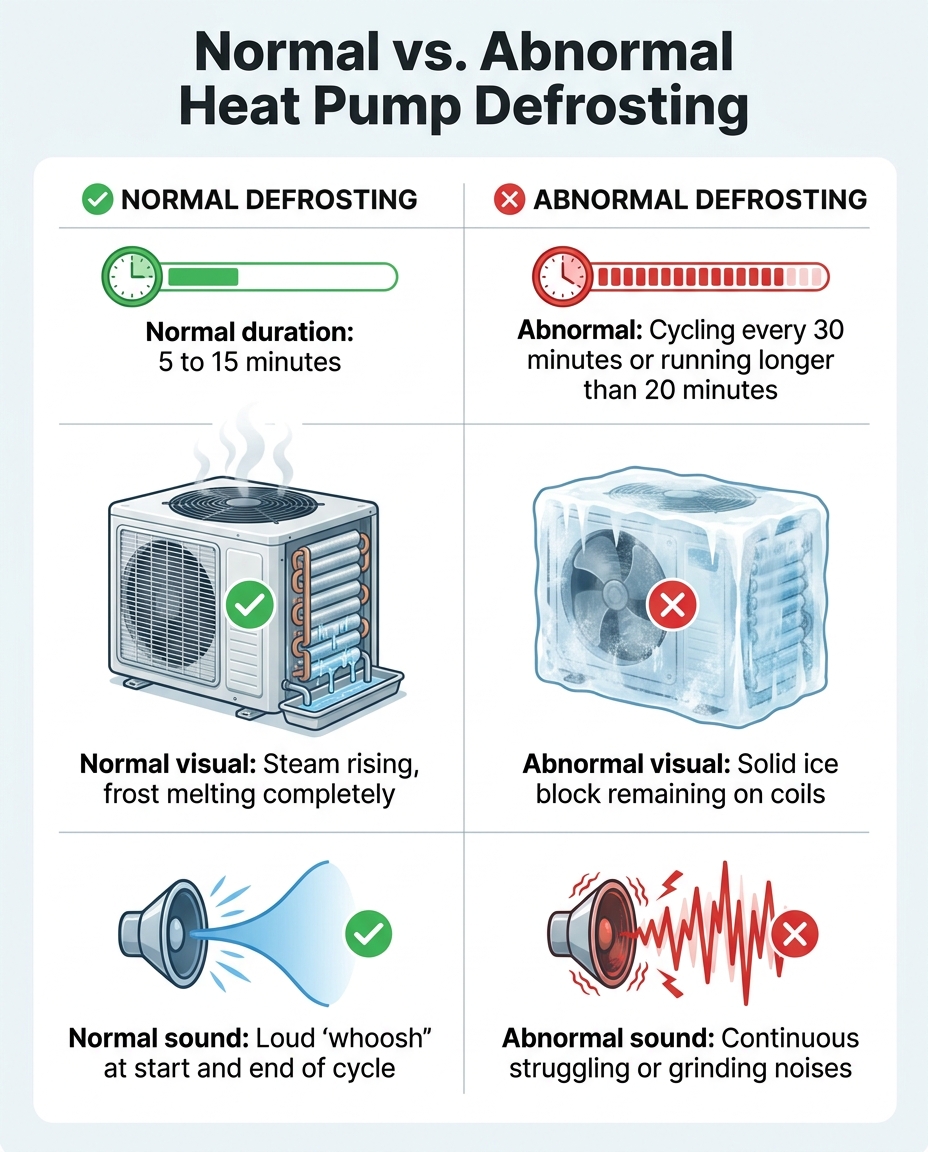 Normal vs. Abnormal Heat Pump Defrosting
