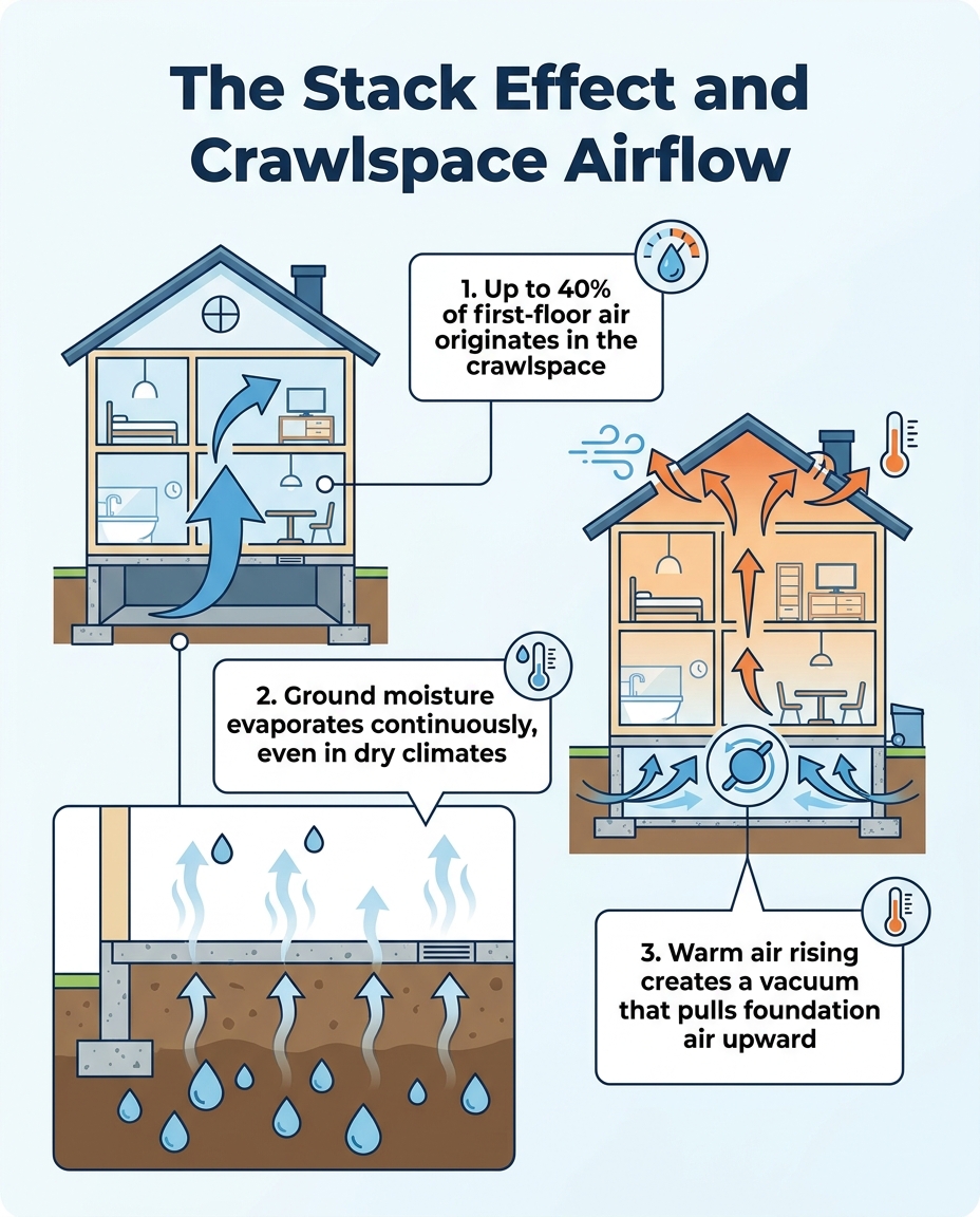 The Stack Effect and Crawlspace Airflow