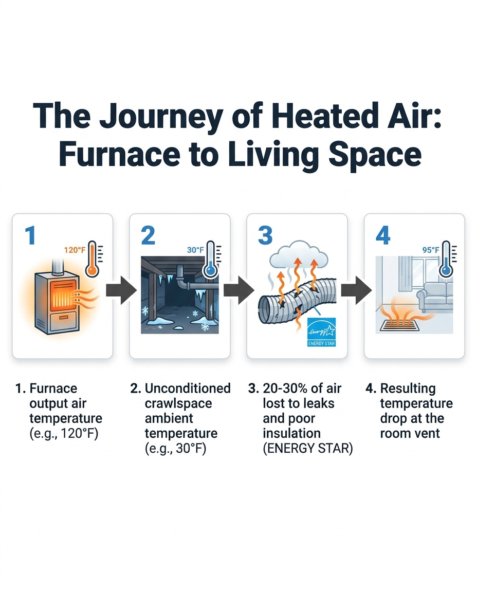 The Journey of Heated Air: Furnace to Living Space