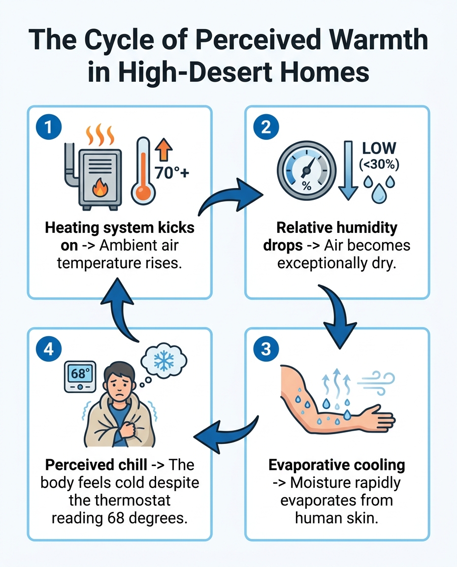 The Cycle of Perceived Warmth in High-Desert Homes