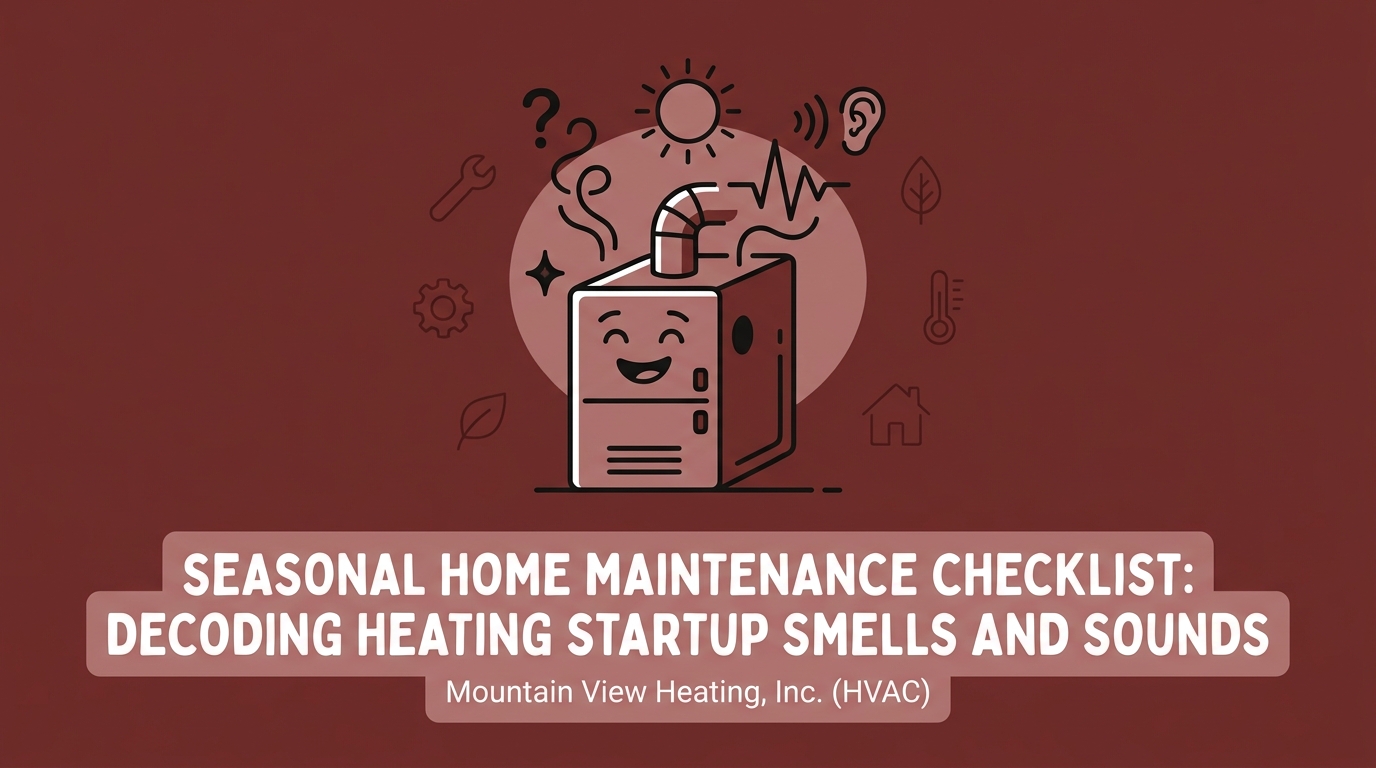 Seasonal Home Maintenance Checklist: Decoding Heating Startup Smells and Sounds