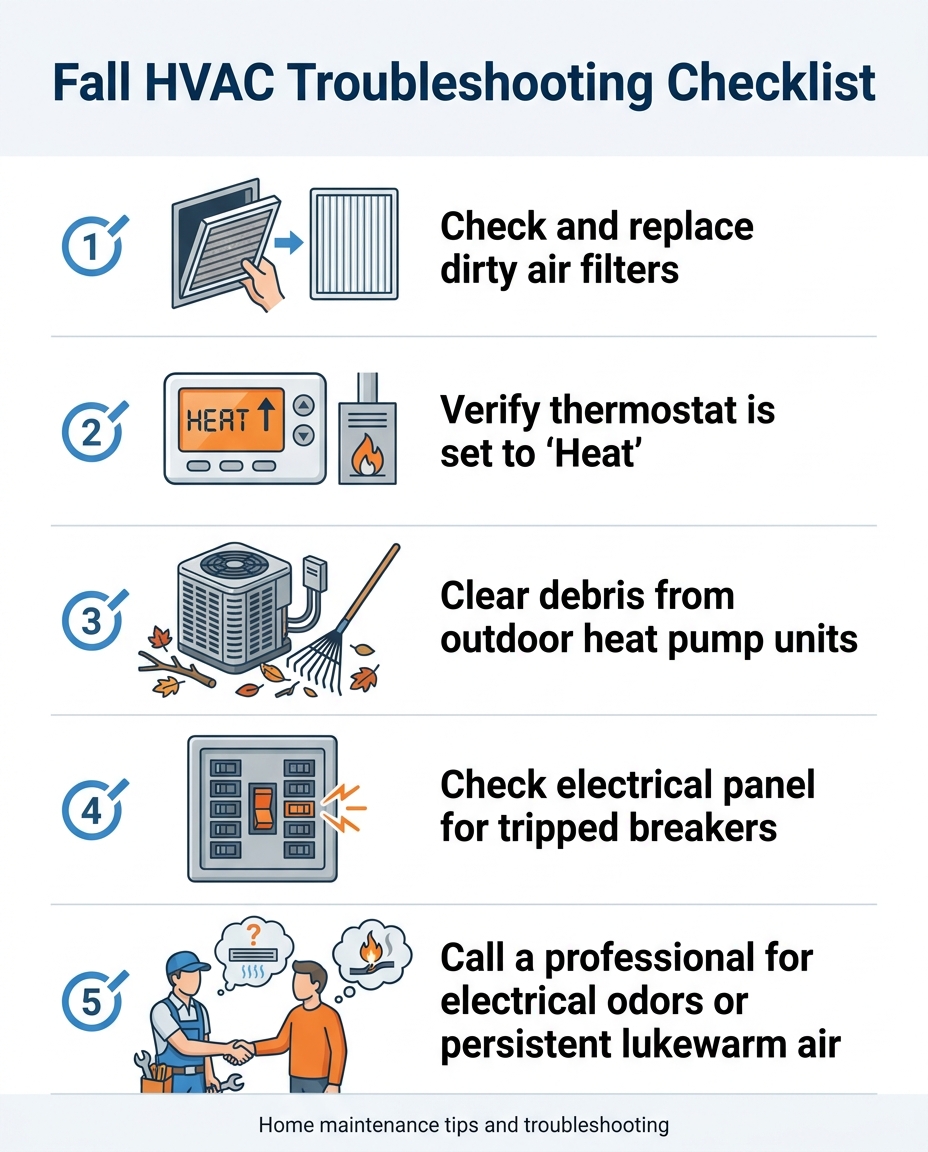 Fall HVAC Troubleshooting Checklist