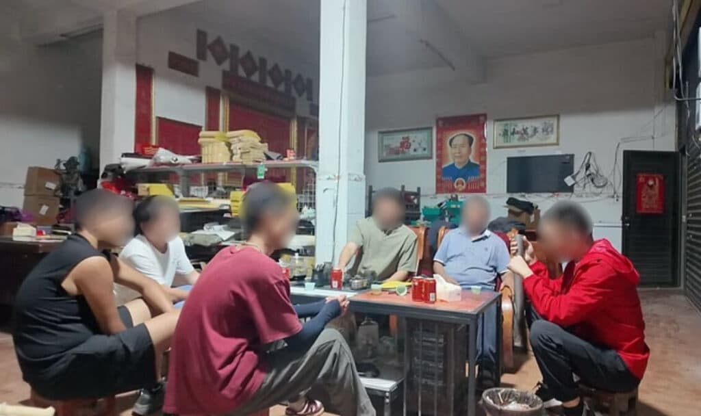 Connecting with local persons of peace over food after meeting them through prayer walking