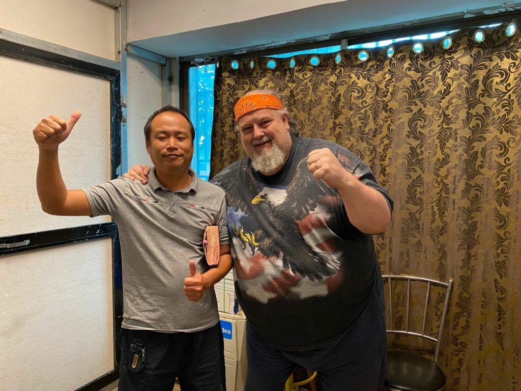 Beloved brothers embracing in Christ Jesus