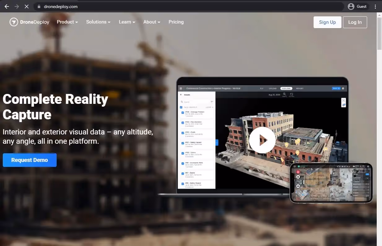 DroneDeploy homepage