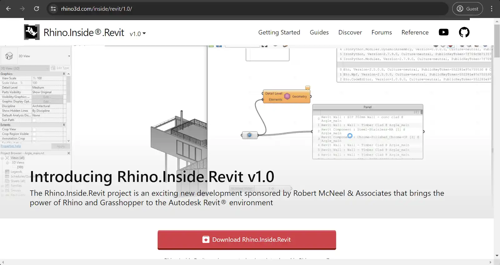 Rhino.Inside homepage