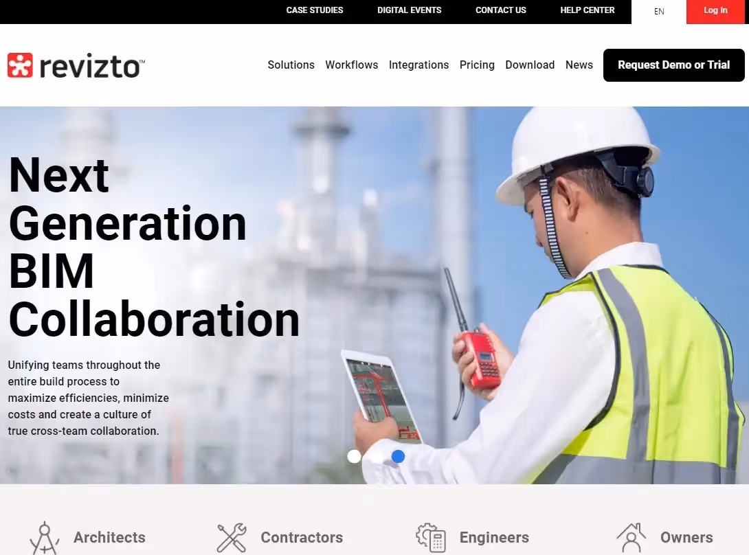 Revizto homepage