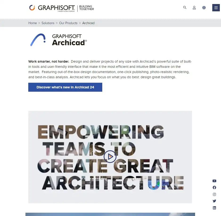 ArchiCAD homepage