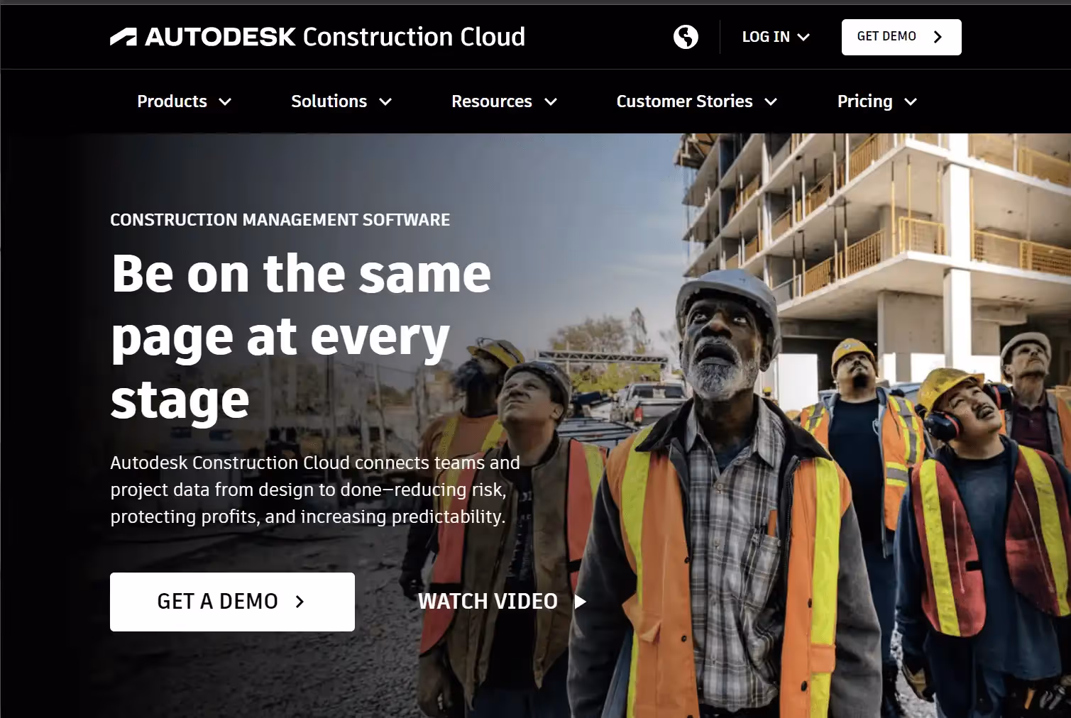 Autodesk Construction Cloud homepage