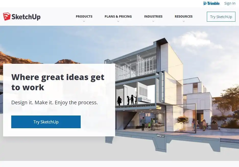 SketchUp homepage