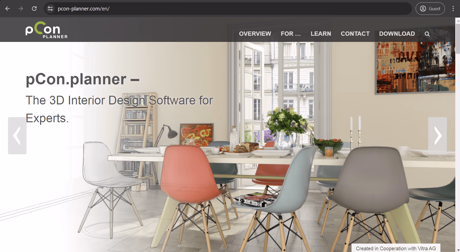 pCon.planner homepage
