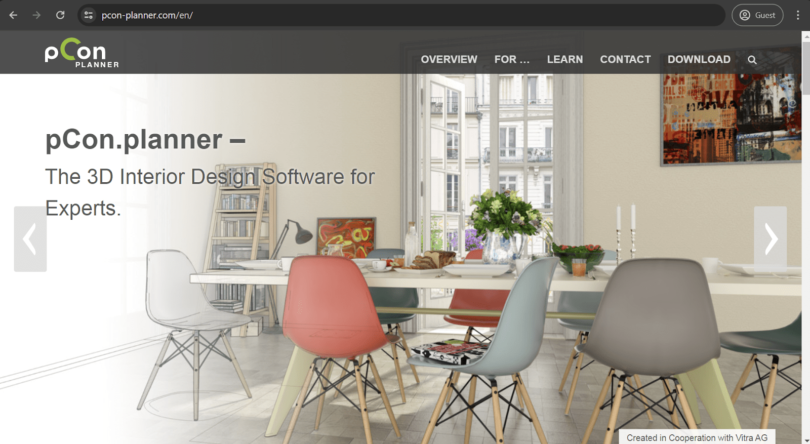 pCon.planner homepage