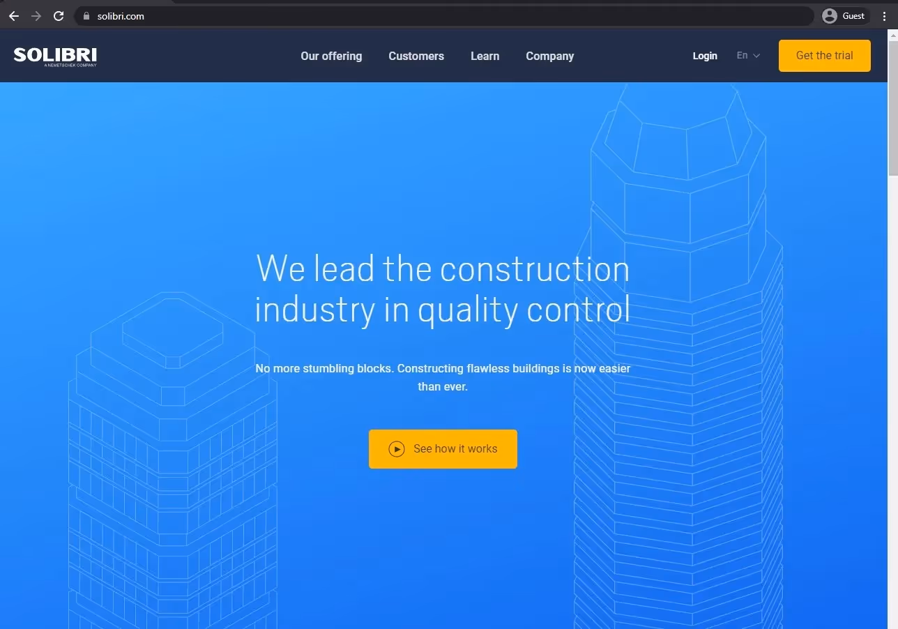 solibri landing page