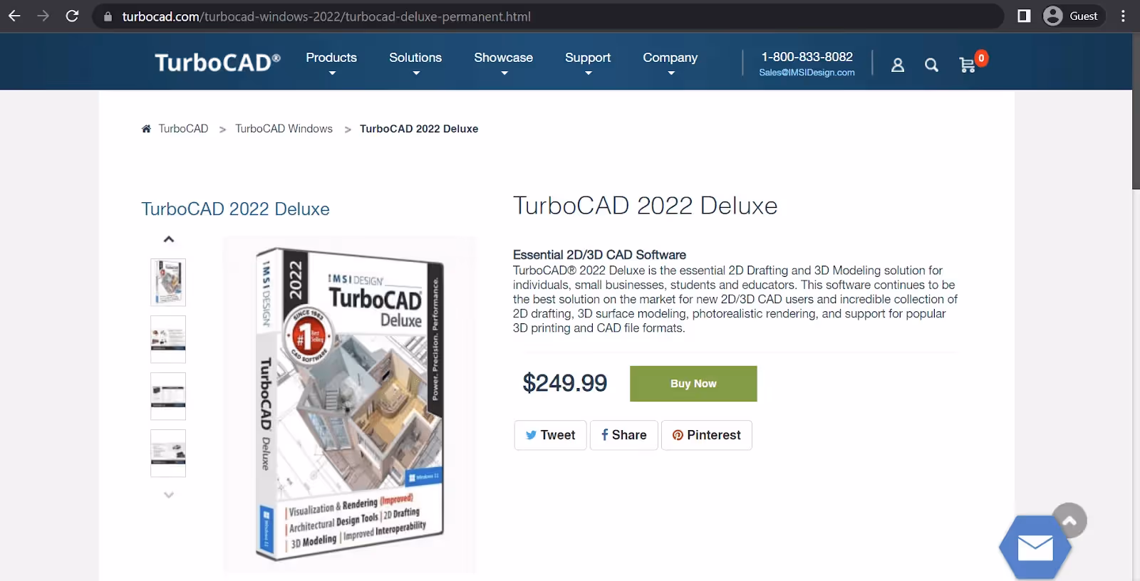 turbocad landing page 